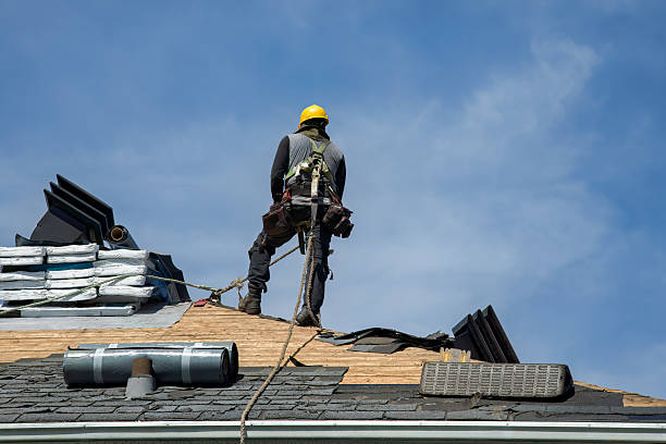 Professional Gutter Installation technician working in Beech Creek, KY